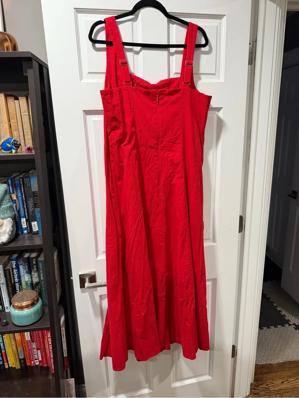 Abercrombie and Fitch Mila Midi Dress Vivid Red sz XXL Tall